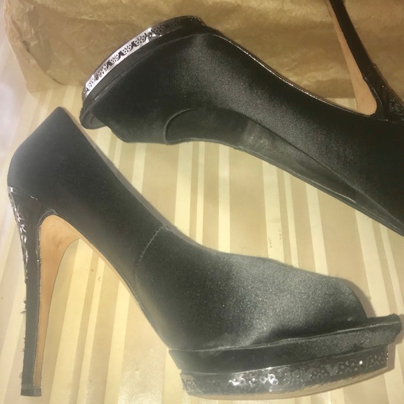 BCBGMaxAzria Satin Evening Shoe - Picture 2 of 6